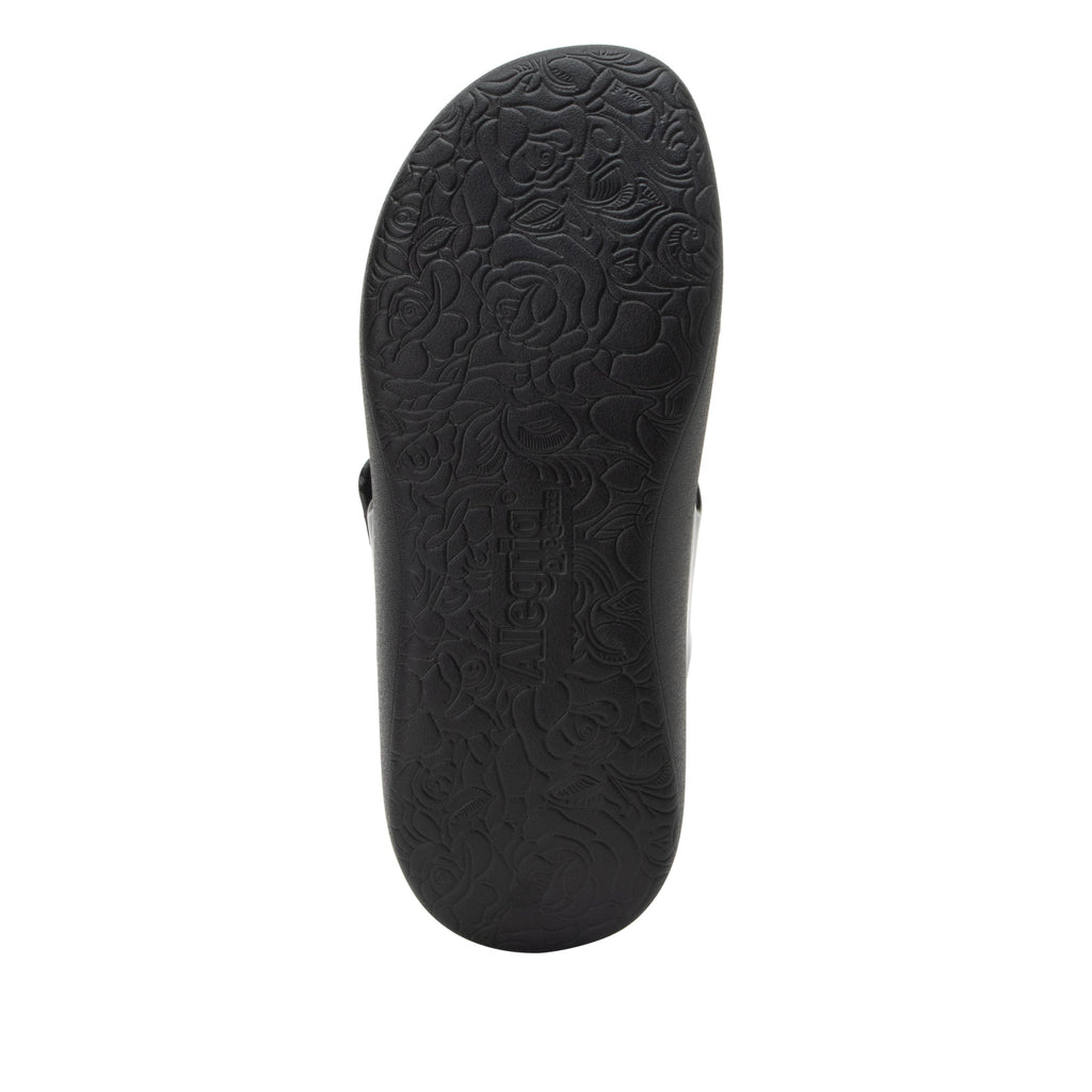 Orbyt Black Gloss EVA slide sandal on recovery rocker outsole - ORB-7441_S5