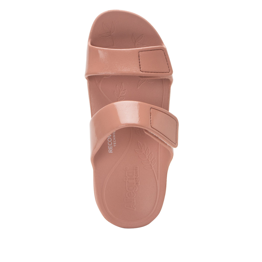 Orbyt Dusty Rose Gloss EVA slide sandal on recovery rocker outsole - ORB-7451_S4