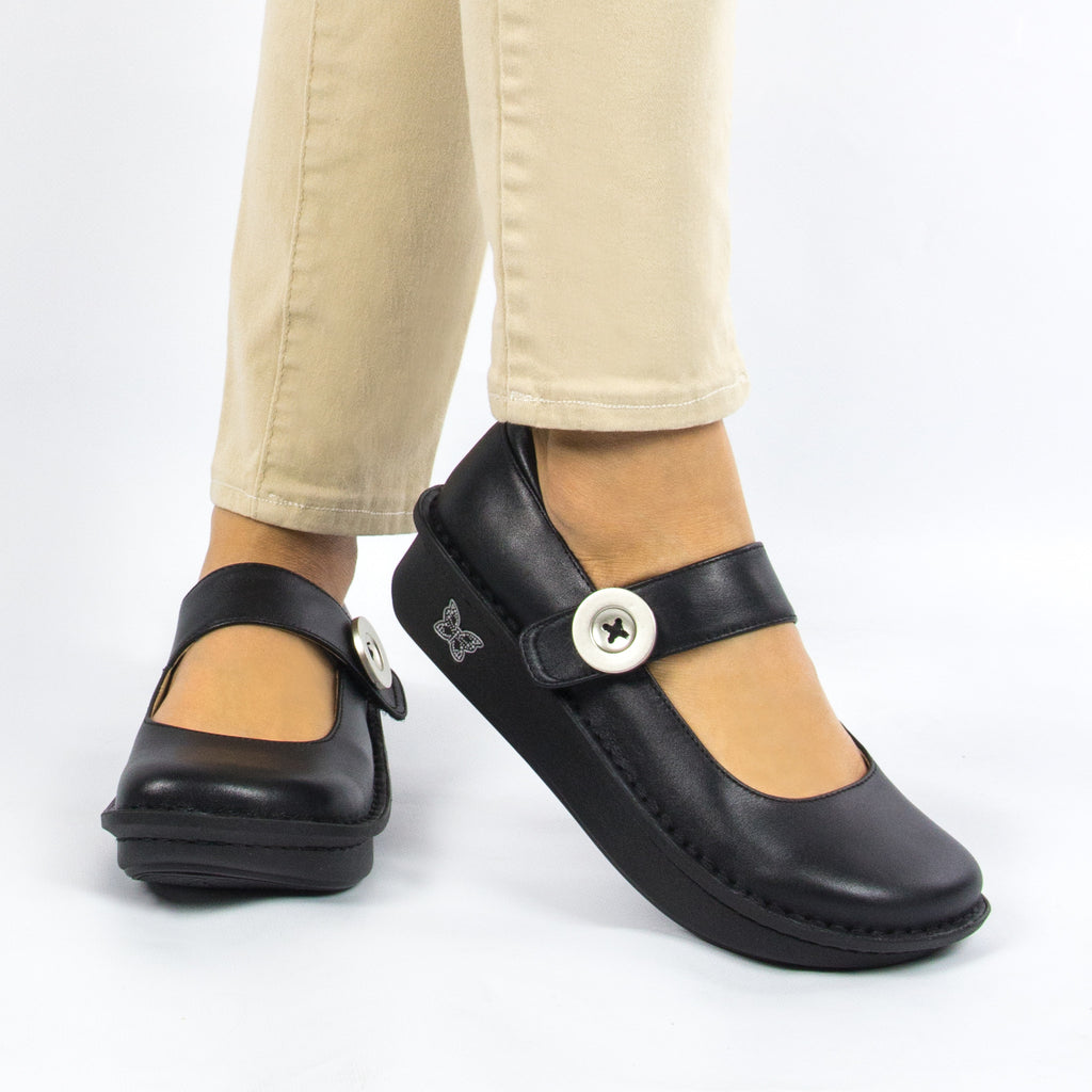 Paloma Black Nappa Mary Jane - Alegria Shoes - 2 (6089210881)