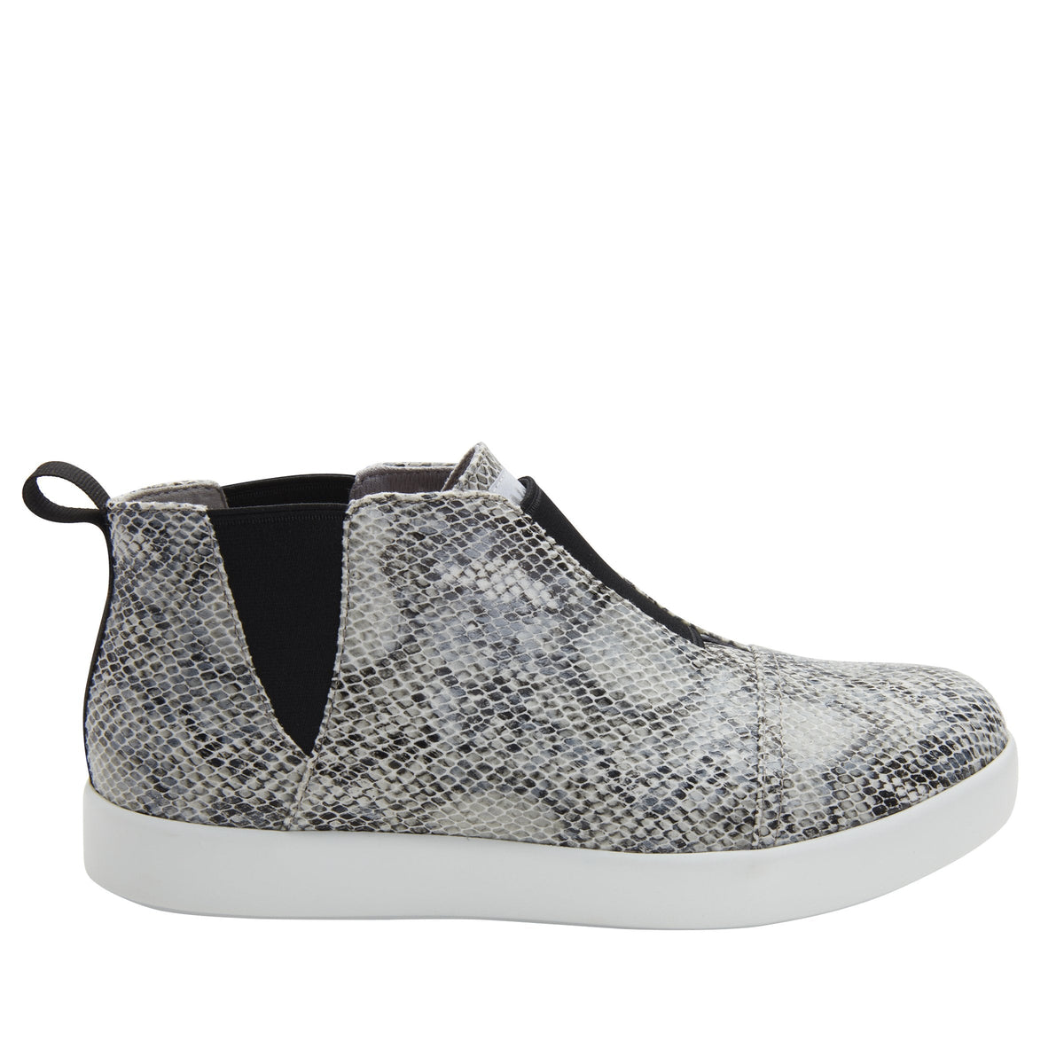Parker Grey Snake Bootie | Alegria Shoes