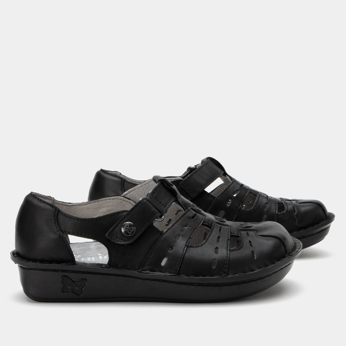 Pesca Black Butter Sandal | Alegria Shoes