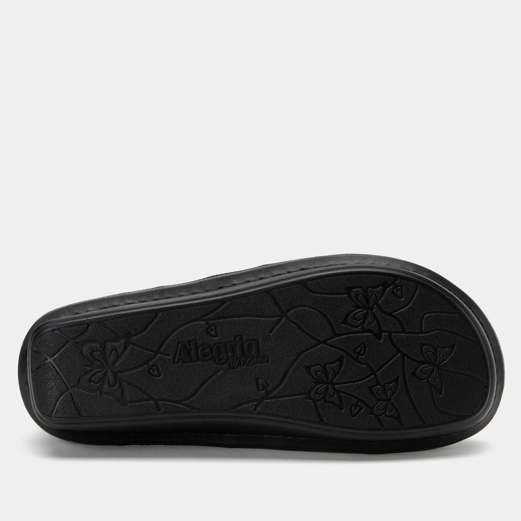 Pesca Black Butter Sandal | Alegria Shoes