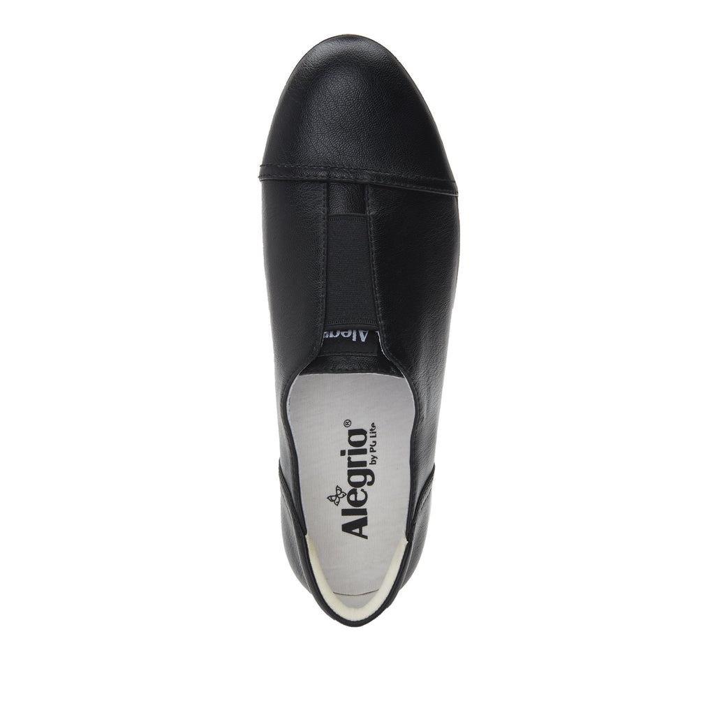 Posy Black Napa slip-on shoe  on the Comfort Athleisure outsole, a fashionable choice for your outfit of the day.  POS-601_S4