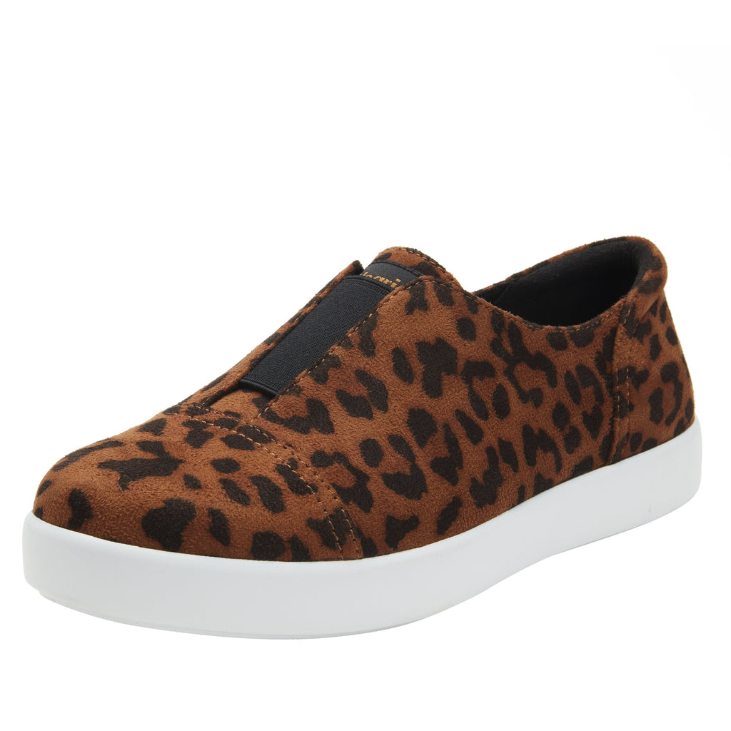 Posy Leopard slip-on shoe  on the Comfort Athleisure outsole, a fashionable choice for your outfit of the day.  POS-7903_S1