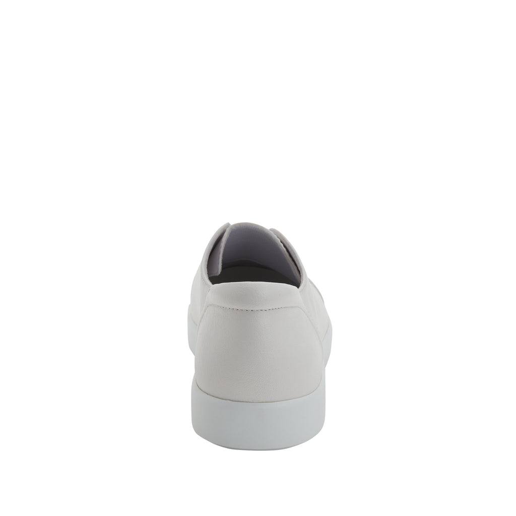 Posy White Nappa slip-on shoe  on the Comfort Athleisure outsole, a fashionable choice for your outfit of the day.  POS-7907_S3