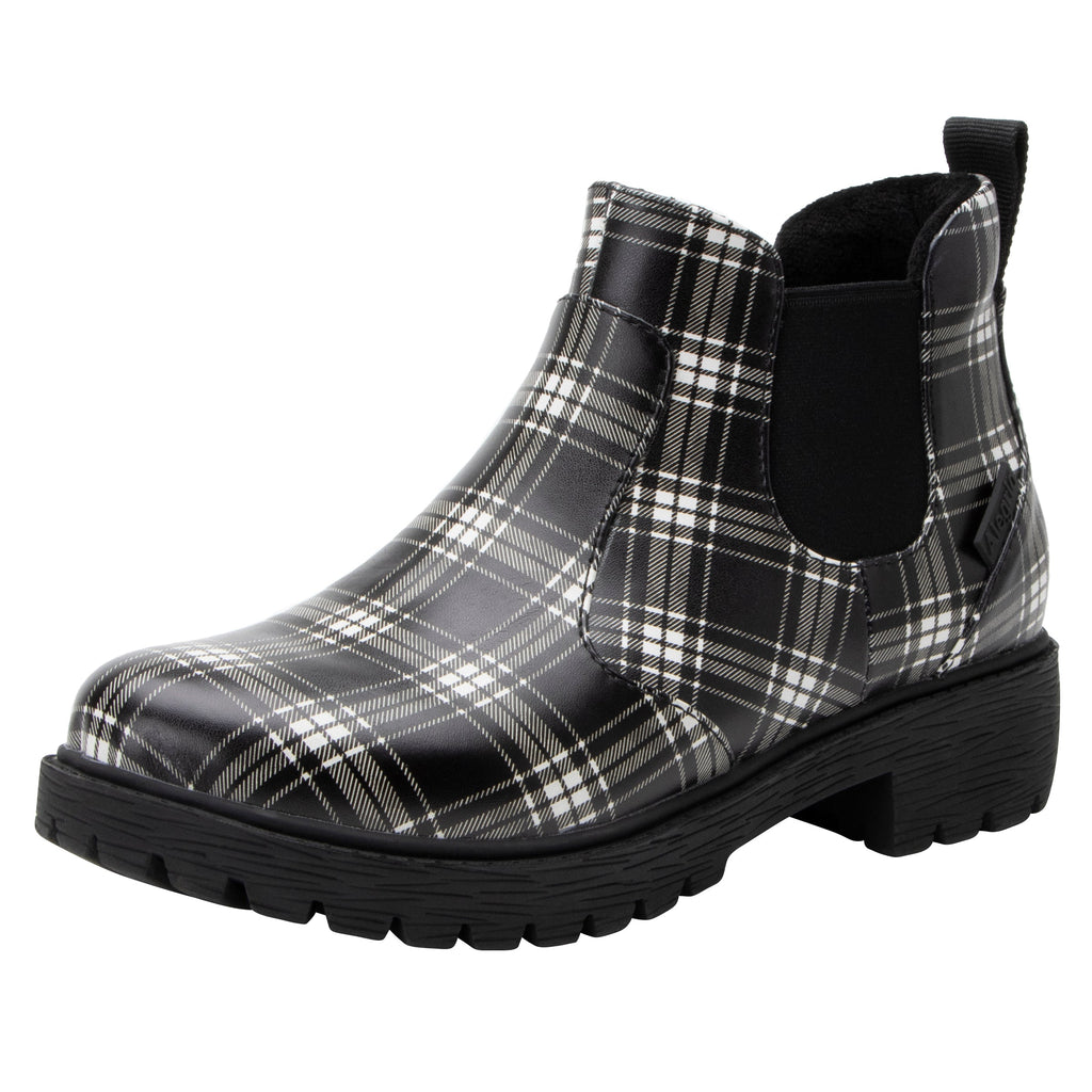 Rowen Plaid vegan leather boot on the new Luxe Lug outsole - ROW-7610_S1