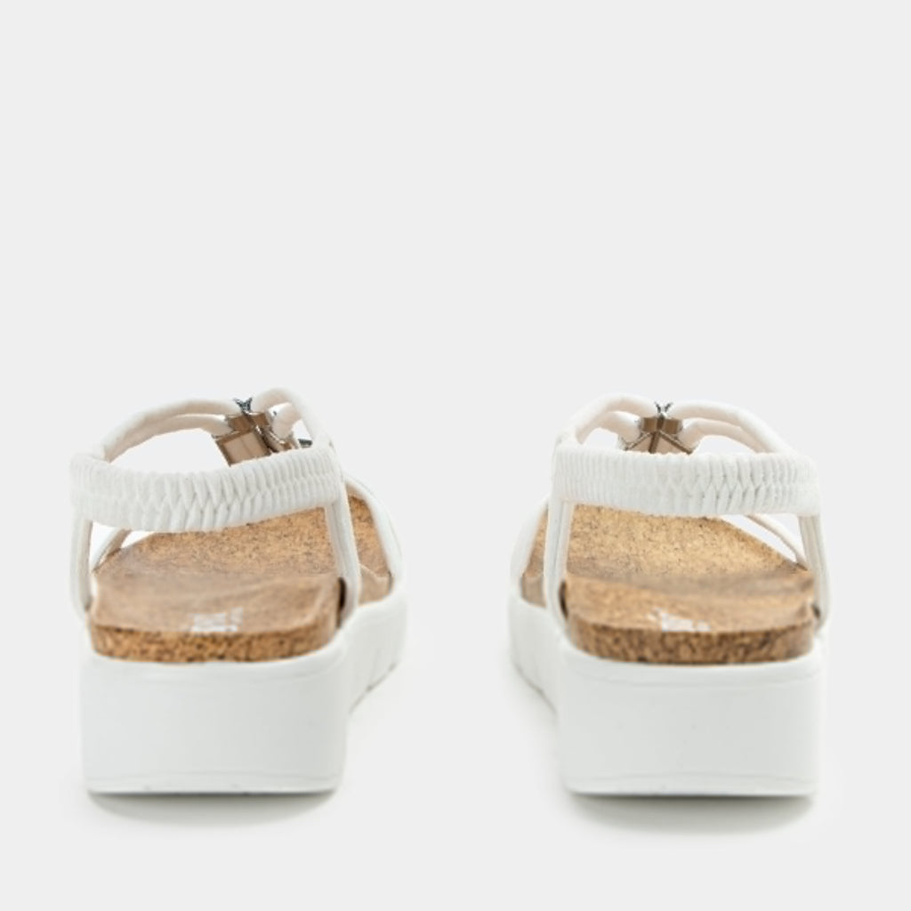 Roz True White Sandal | Alegria Shoes