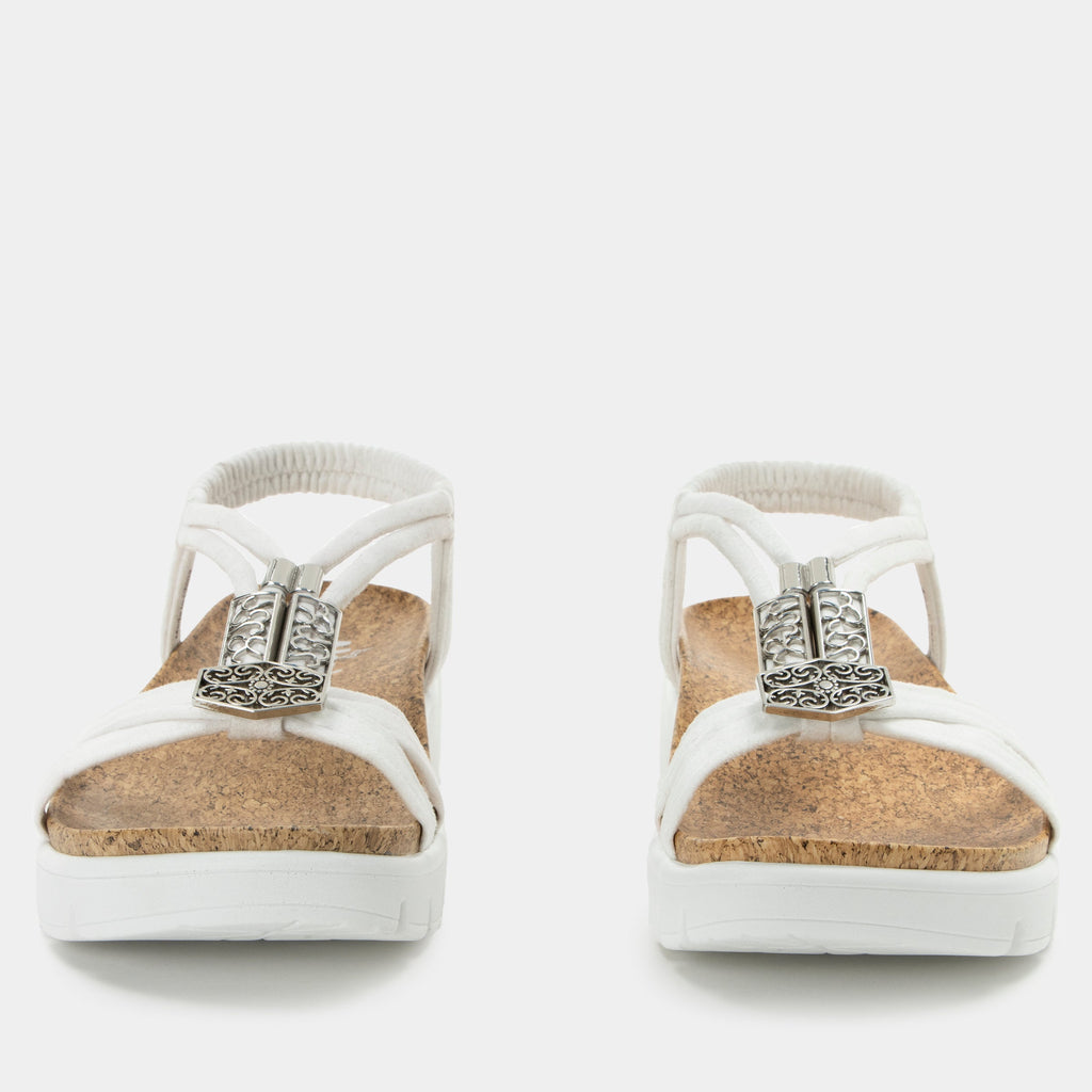 Roz True White Sandal | Alegria Shoes