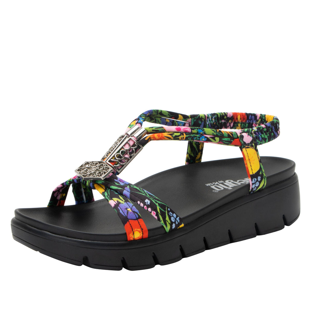 Roz Sweet Emotions t-strap sandal with vegan uppers and decorative hardware - ROZ-7411_S1