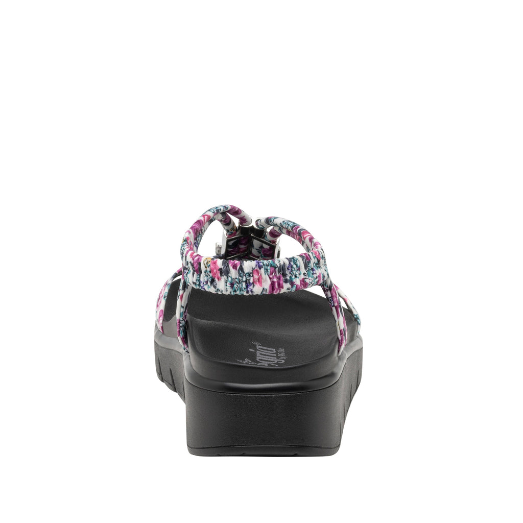 Roz Lovely Fuchsia t-strap sandal with vegan uppers and decorative hardware - ROZ-7553_S4