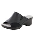 Ryli Black Nappa Sandal | Alegria Shoes