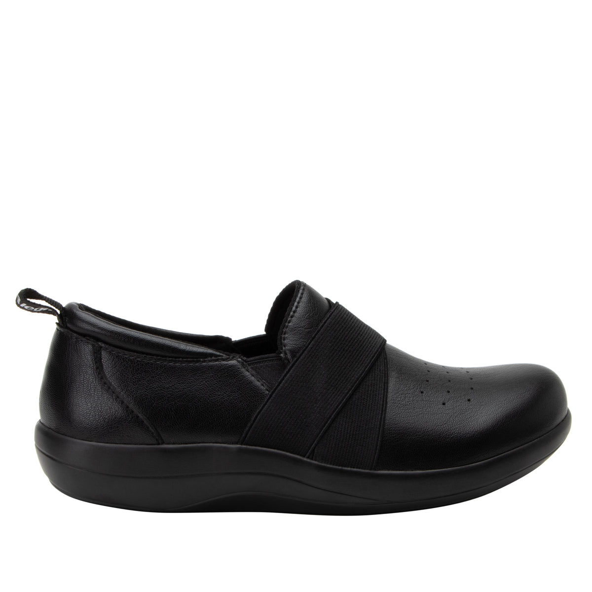 Savvie Black Smooth Shoe | Alegria Shoes