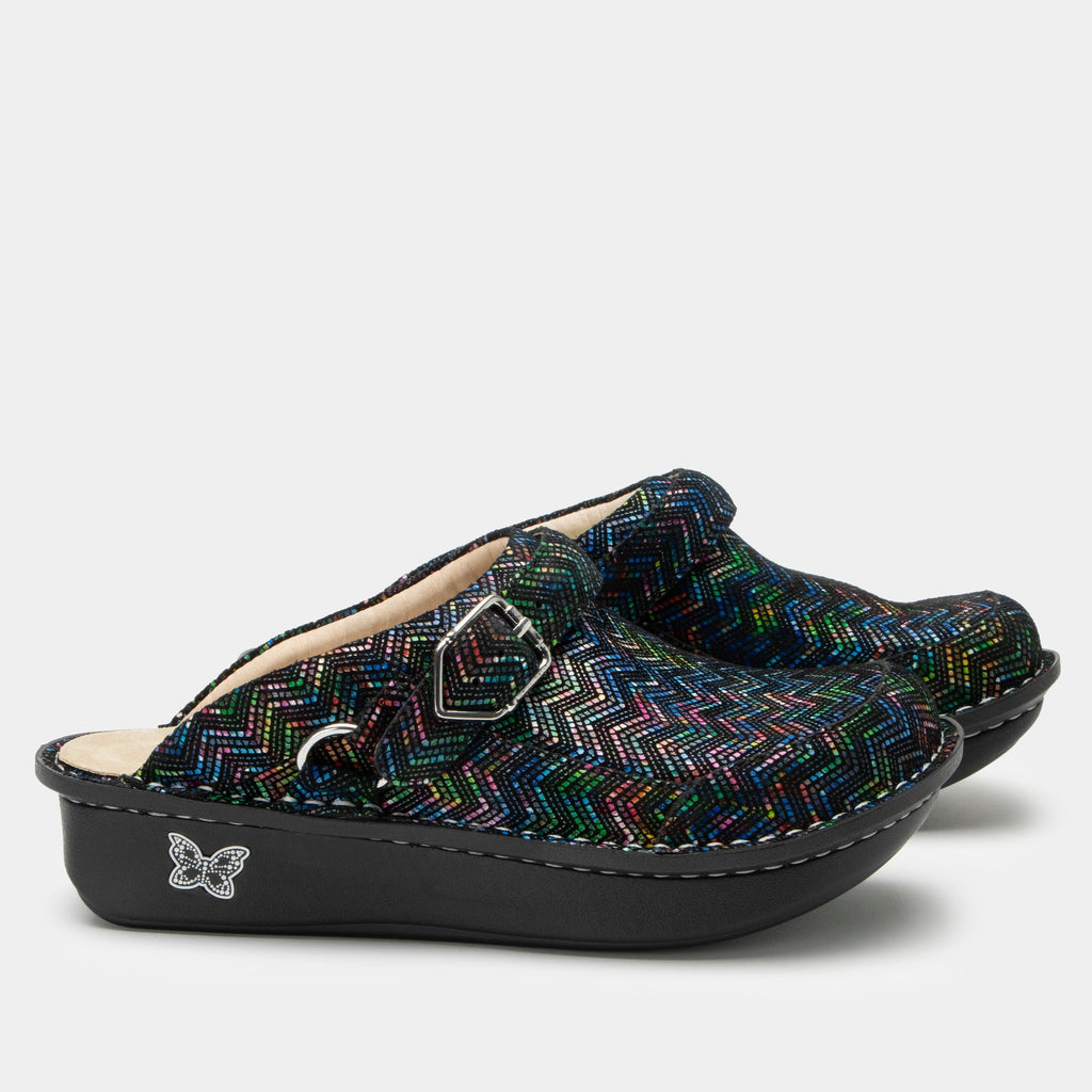 Seville Ric Rack Rainbow Clog | Alegria Shoes