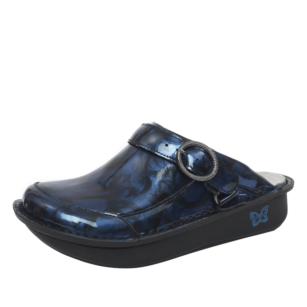 Seville Garnet Mantle Clog with versatile swivel strap on Classic Rocker - SEV-7616_S1