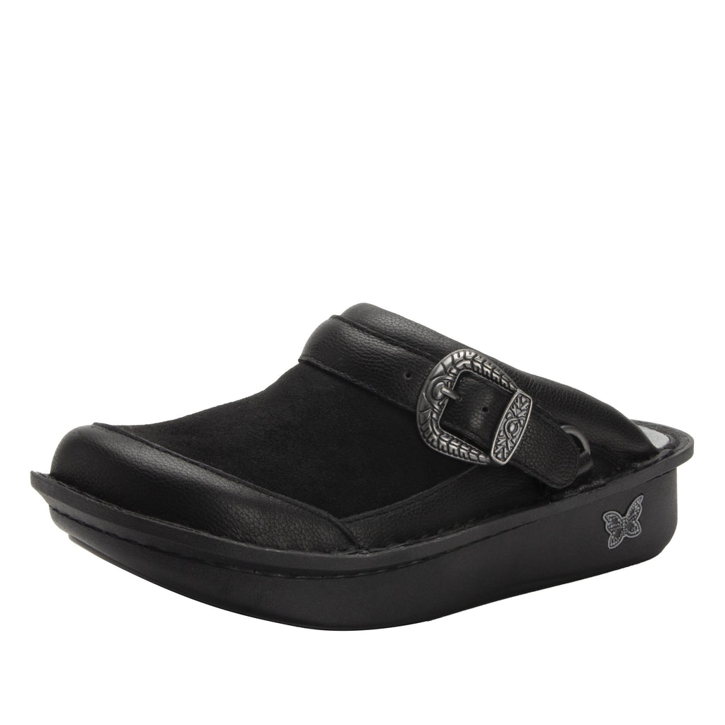 Seville Black Flex Professional Clog with Dream Fit technology on Classic Rocker outsole - SEV-7712_S1