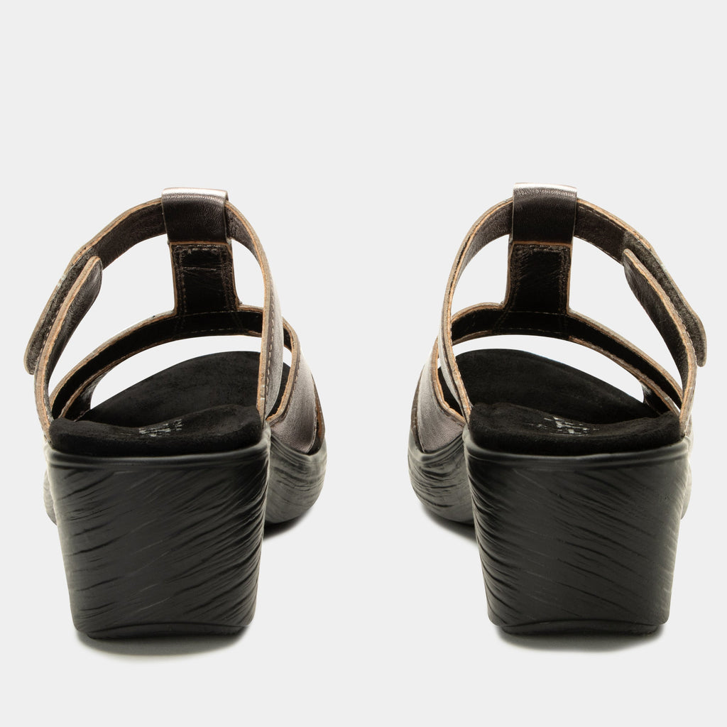 Shantal Pewter Sandal | Alegria Shoes