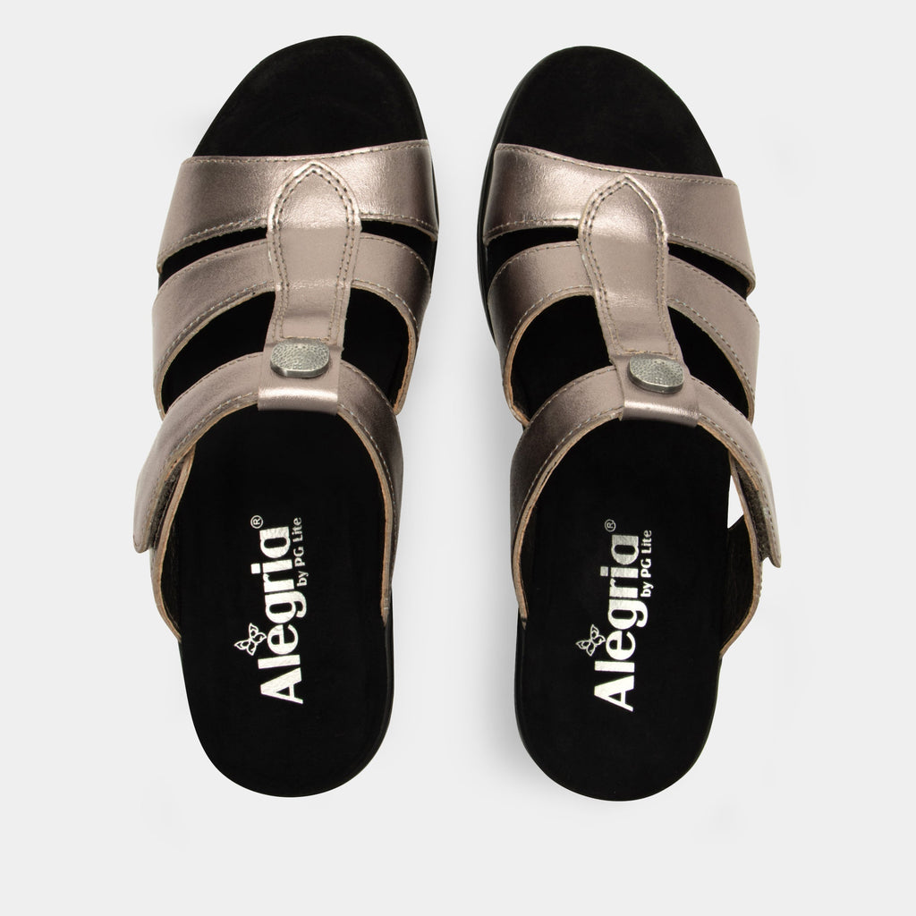 Shantal Pewter Sandal | Alegria Shoes