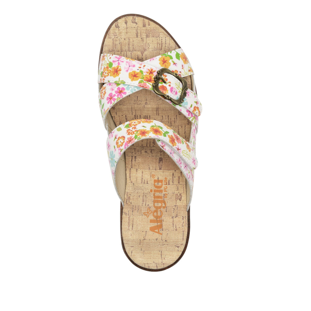 Sierra Prime Time two-strap adjustable hook and loop sandal on a wood look wedge outsole - SIE-7503_S5