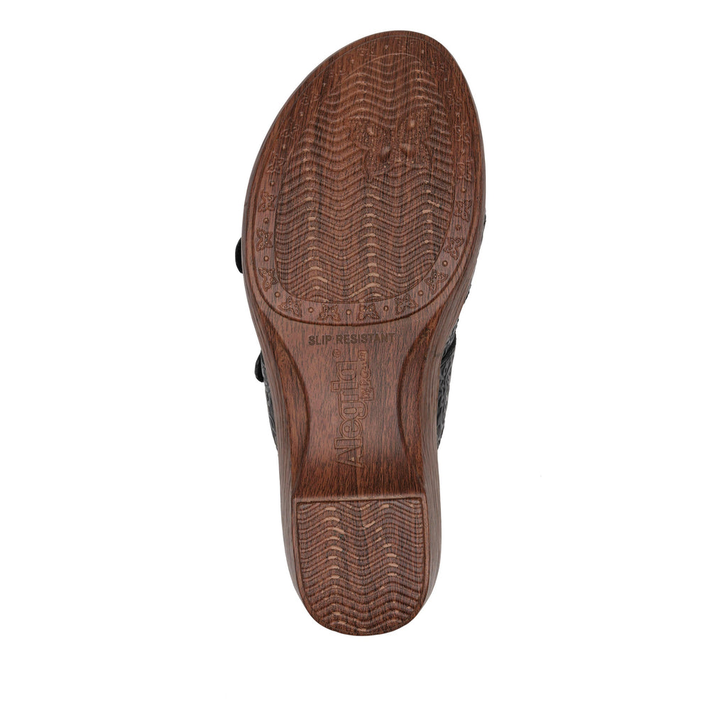 Sierra Go For Baroque two-strap adjustable hook and loop sandal on a wood look wedge outsole - SIE-7507_S6
