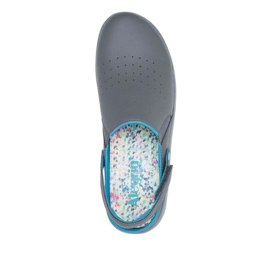 Skillz Graphite sport rocker professional convertible slingback clog with lightweight responsive outsole. SKI-7561_S5