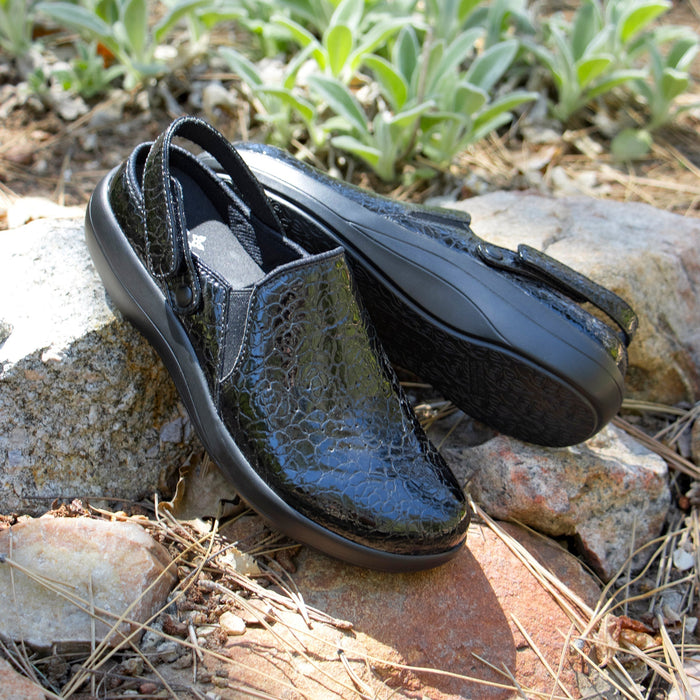 alegria Skillz Flourish Black Shoe