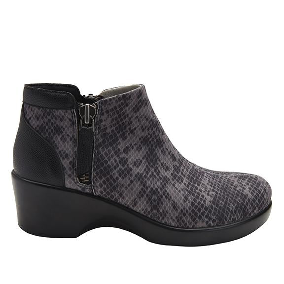 Sloan fashionable bootie on career fashion wedge in Snake with Dream Fit™ upper - SLO-7829_S2