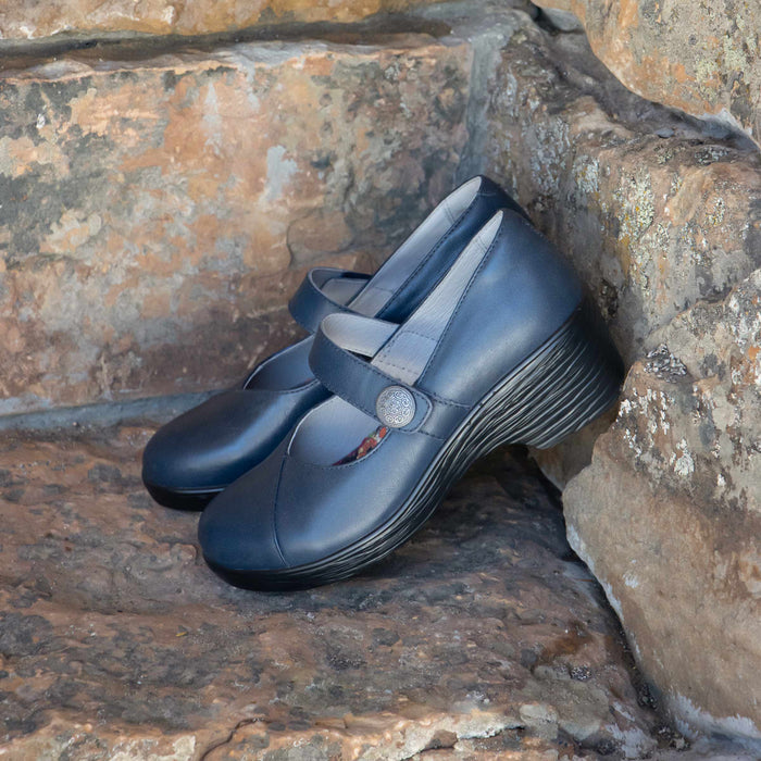 alegria Sofi Navy Gloss Shoe