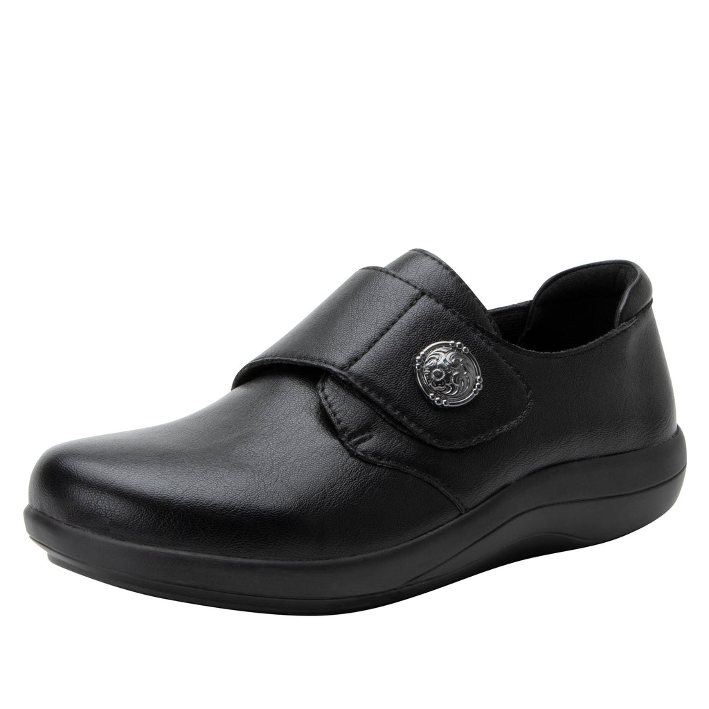 Spright Black Smooth sport rocker shoe with a vegan upper and lightweight responsive outsole. SPR-7604_S1