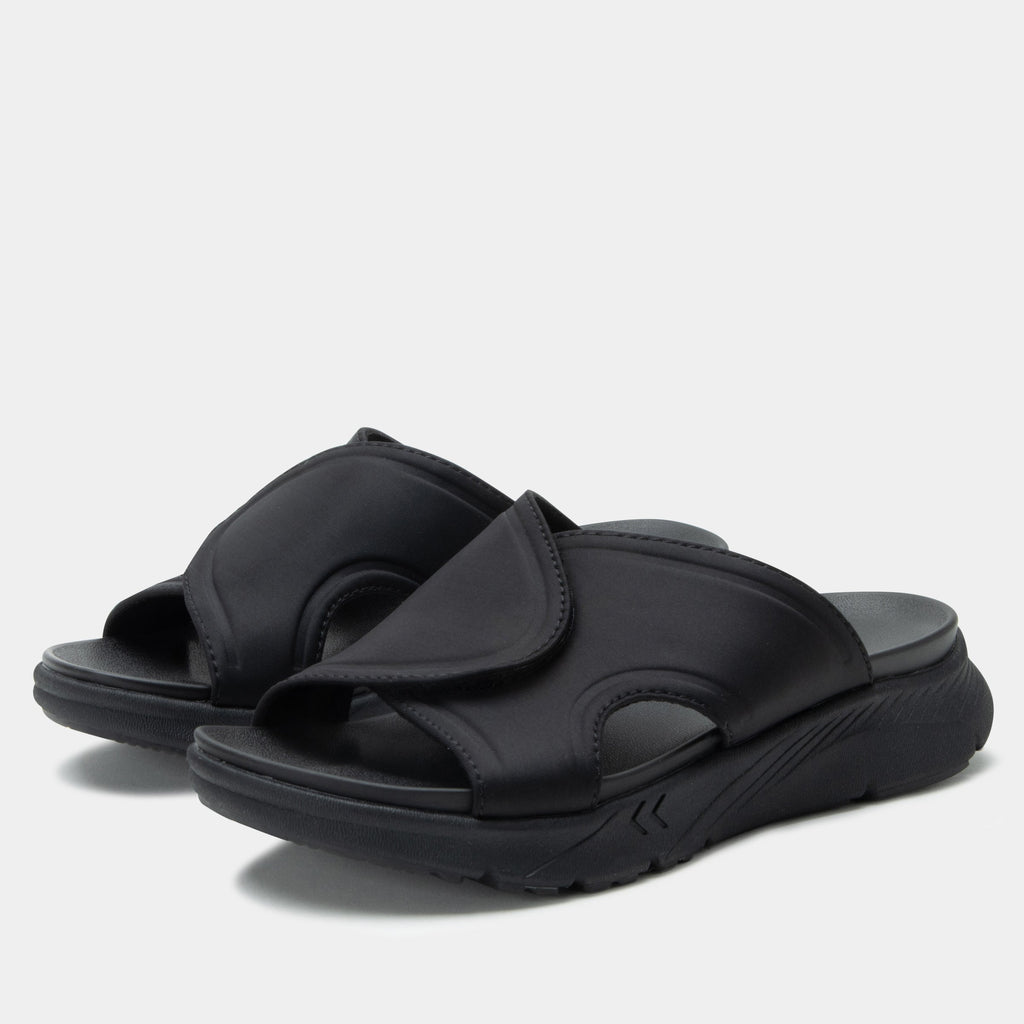 Sunie Black Sandal | Alegria Shoes