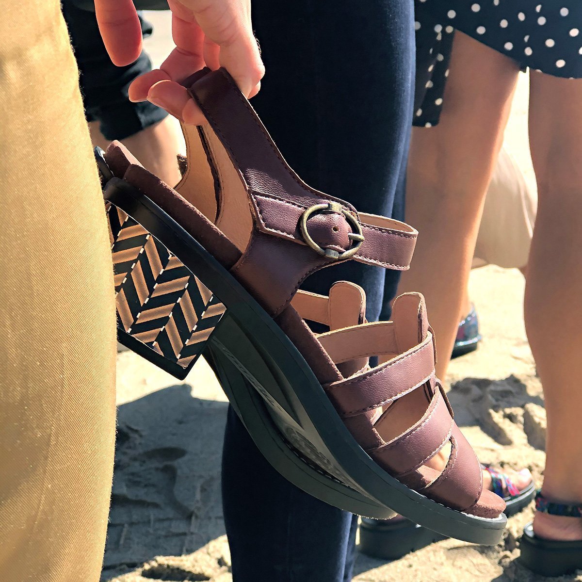 Tasia Mocha Sandal | Alegria Shoes