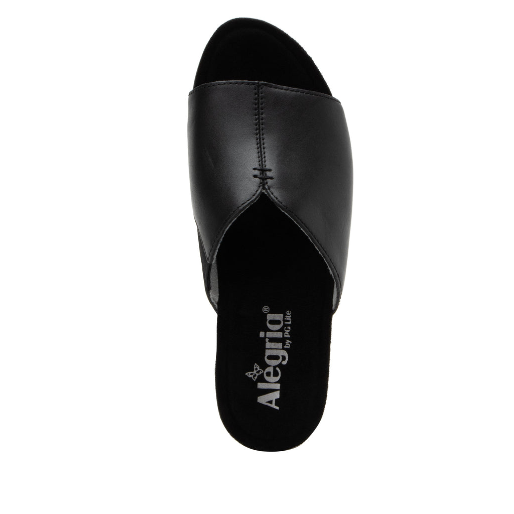 Triniti Coal slide sandal on comfort flatform outsole- TRI-7406_S5