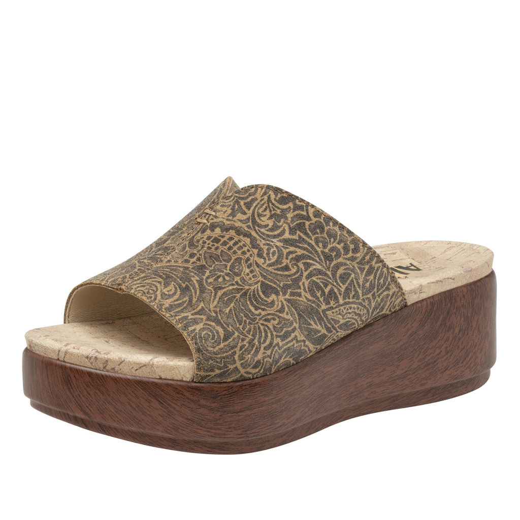 Triniti Freedom Rock slide sandal on comfort flatform outsole- TRI-7517_S1