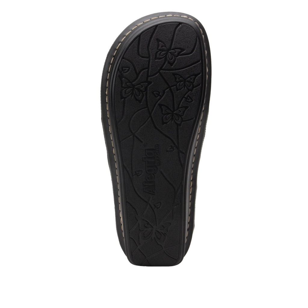 Valerie Black Burnish Sandal with adjustable laceup on mini outsole - VAL-611_S6