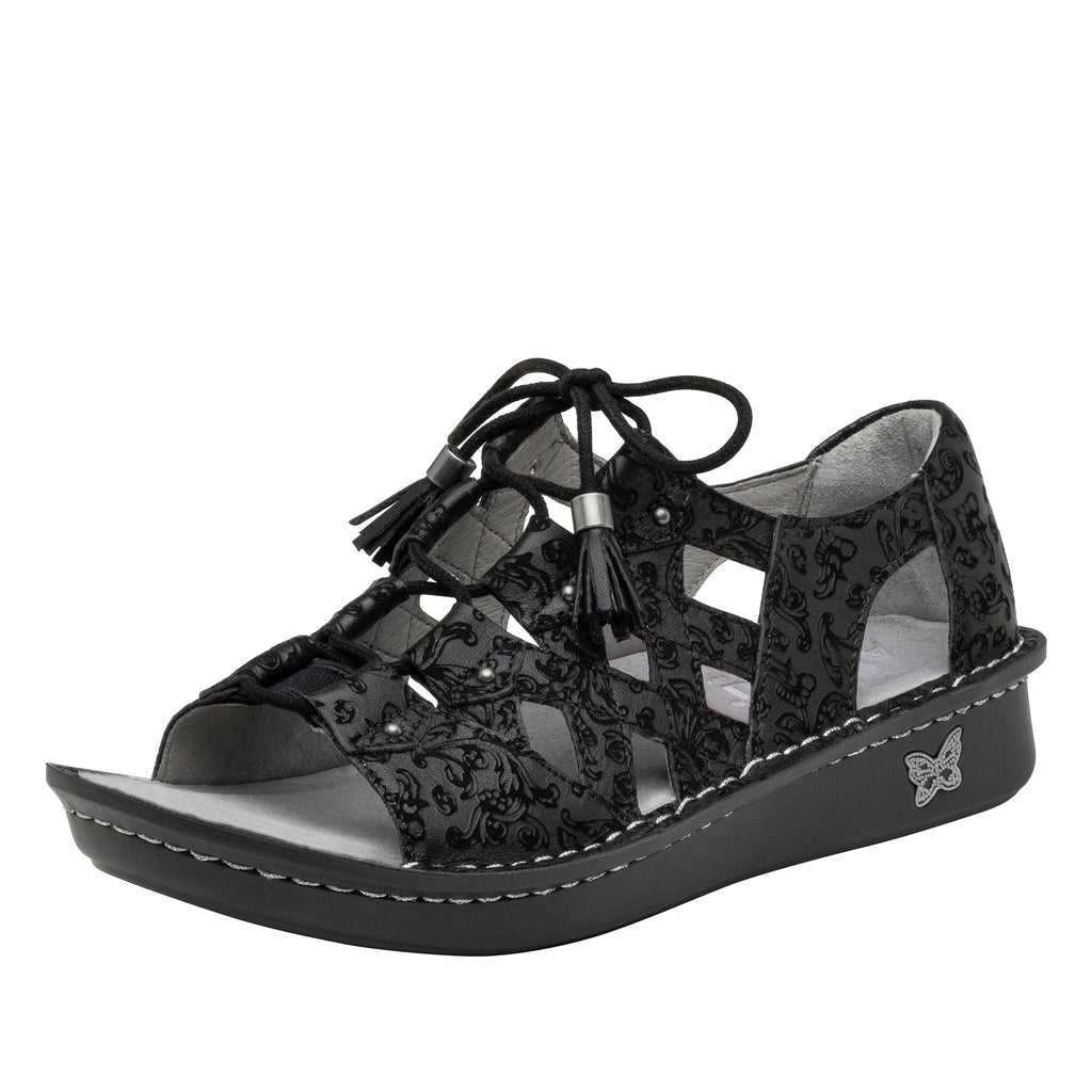 Valerie Ivalace Sandal with adjustable laceup on mini outsole - VAL-7515_S1