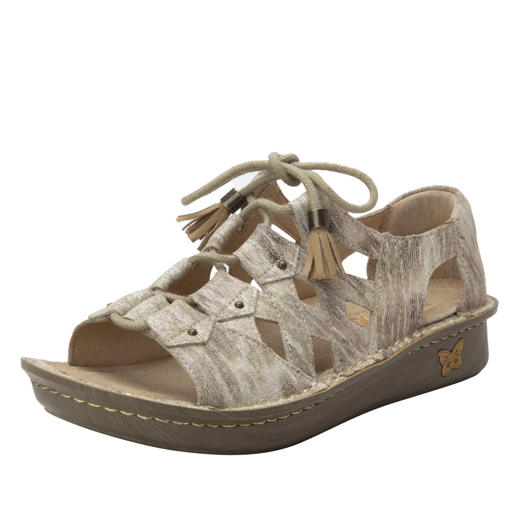 Valerie Sandal with adjustable laceup on mini outsole - VAL-7762_S1