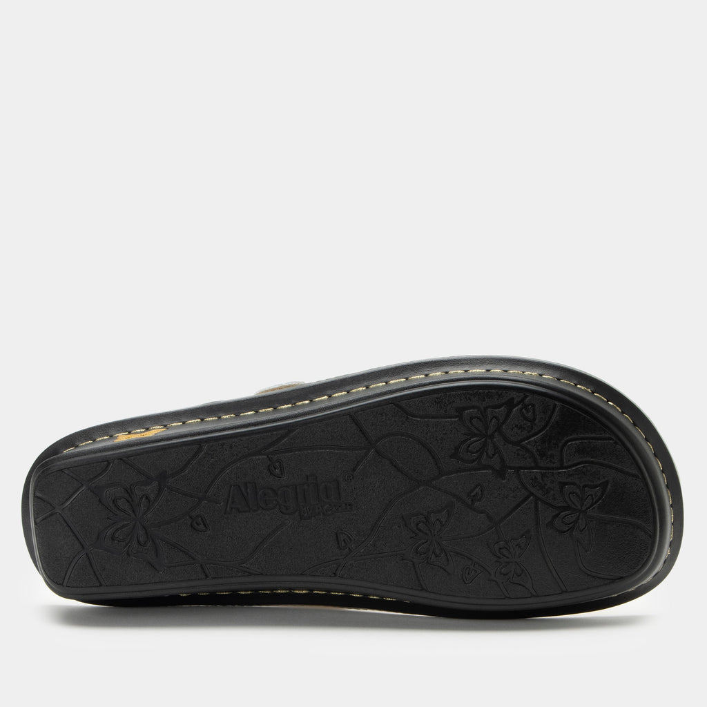 Vella Gold Sandal | Alegria Shoes