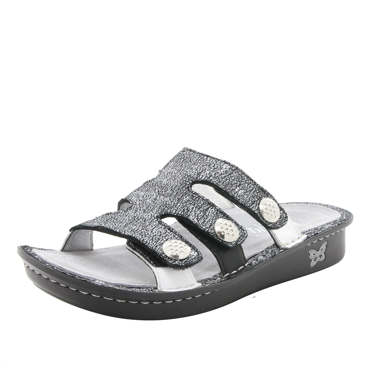 Venice Chirpy Pewter Sandal | Alegria Shoes