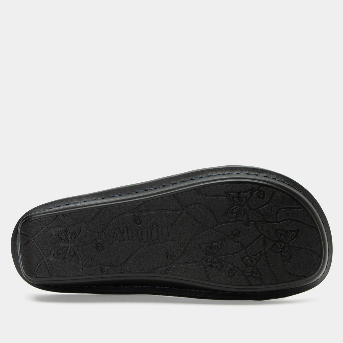 Victoriah Basketry Navy Sandal | Alegria Shoes