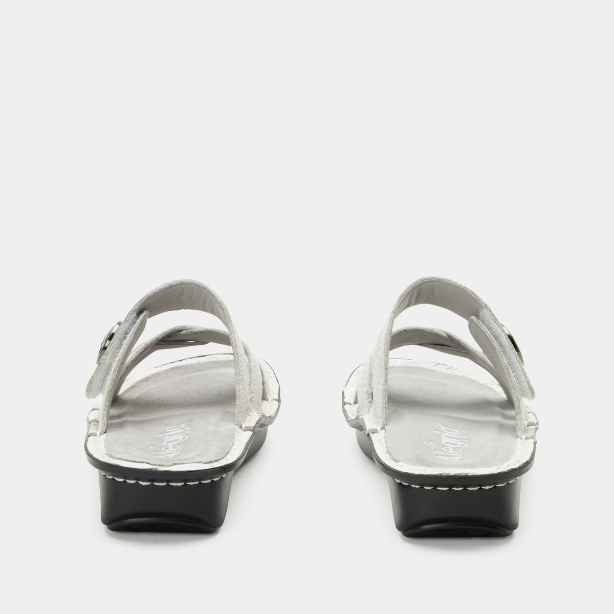 Victoriah Basketry White Sandal | Alegria Shoes