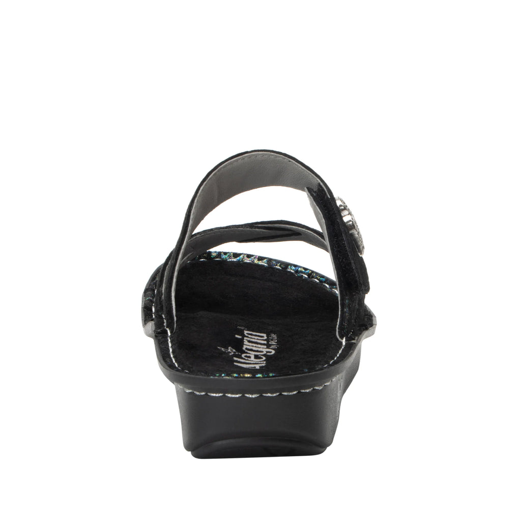 Victoriah Lustrous with crisscross detail and adjustable strap slide on sandal on mini outsole - VIC-7416_S4