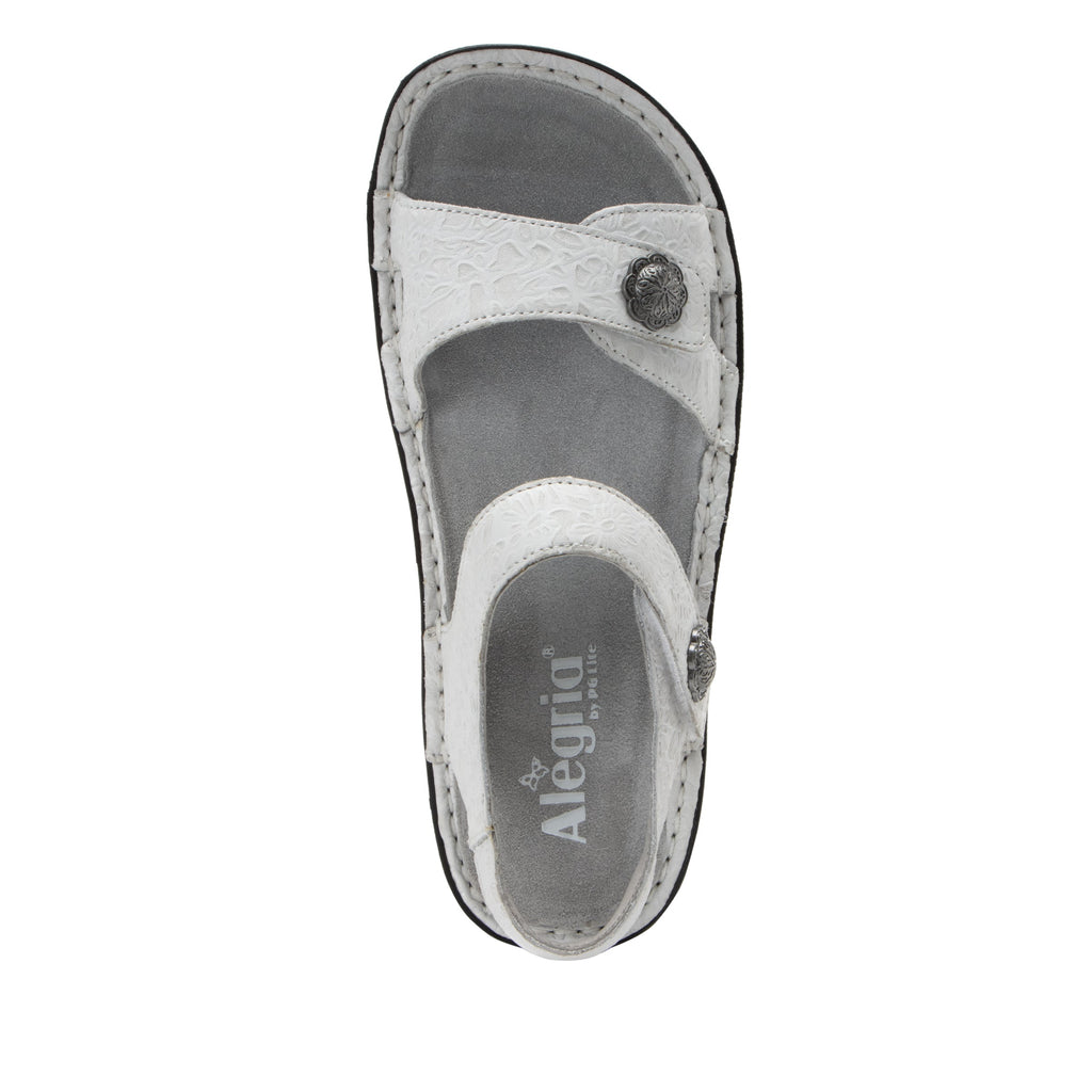 Vienna Delicut White Sandal | Alegria Shoes