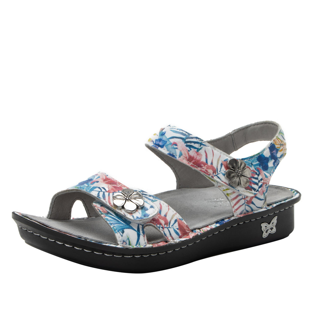 Vienna Tropic Sandal with two adjustable hook and loop strap closures and ankle strap - VIE-7415_S1