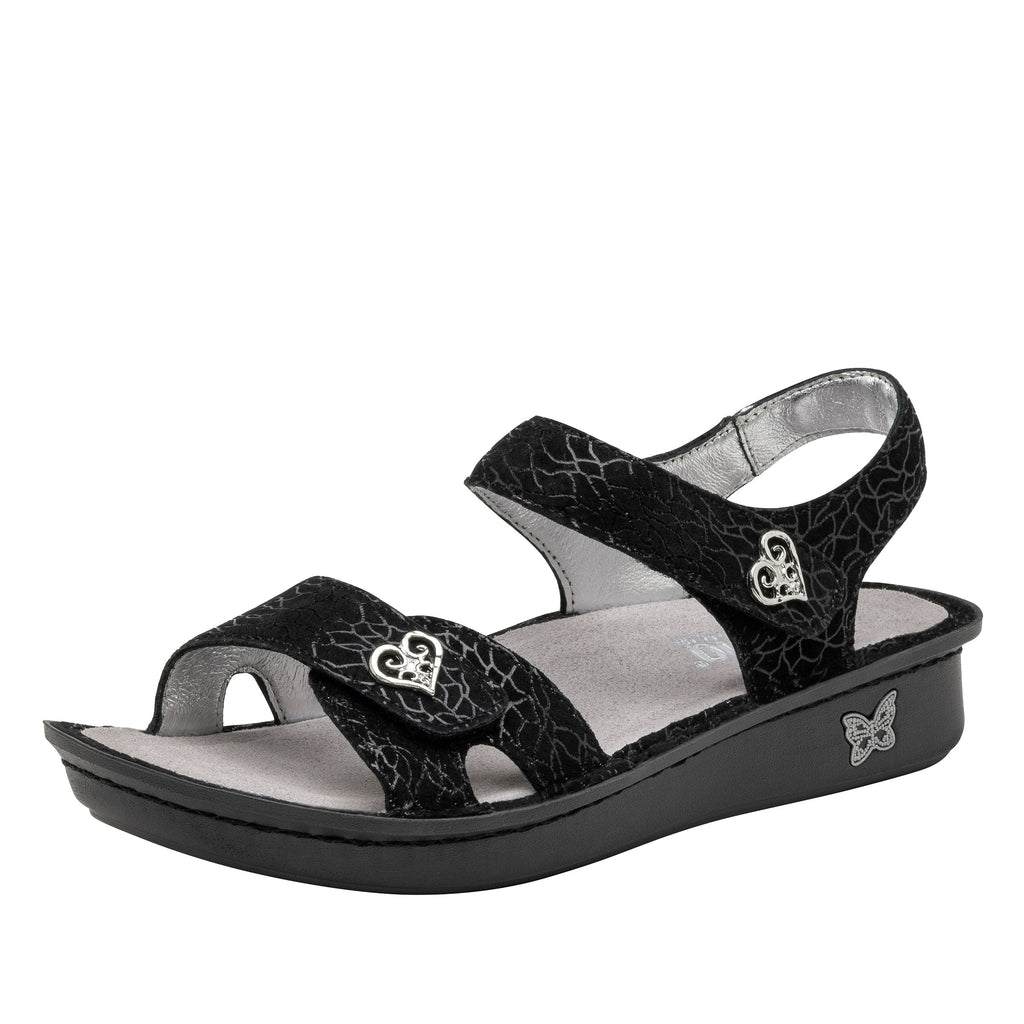 Vienna Waverly Sandal with two adjustable hook and loop strap closures and ankle strap - VIE-7535_S1