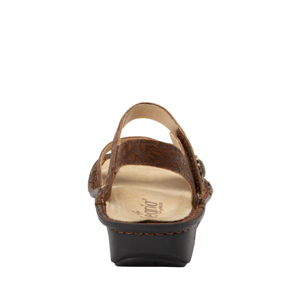 Vienna Delicut Tawny Sandal with two adjustable hook and loop strap closures and ankle strap - VIE-7608_S4
