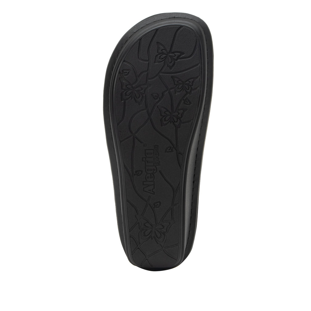 Violette Oiled Black slide sandal with cutout design on mini outsole - VIO-7414_S6