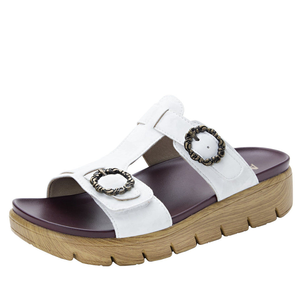 Vita Fig gladiator inspired sandal with t-strap hook and loop adjustable straps - VIT-175_S1