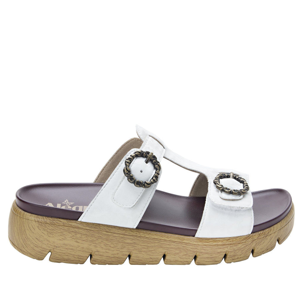 Vita Fig gladiator inspired sandal with t-strap hook and loop adjustable straps - VIT-175_S2