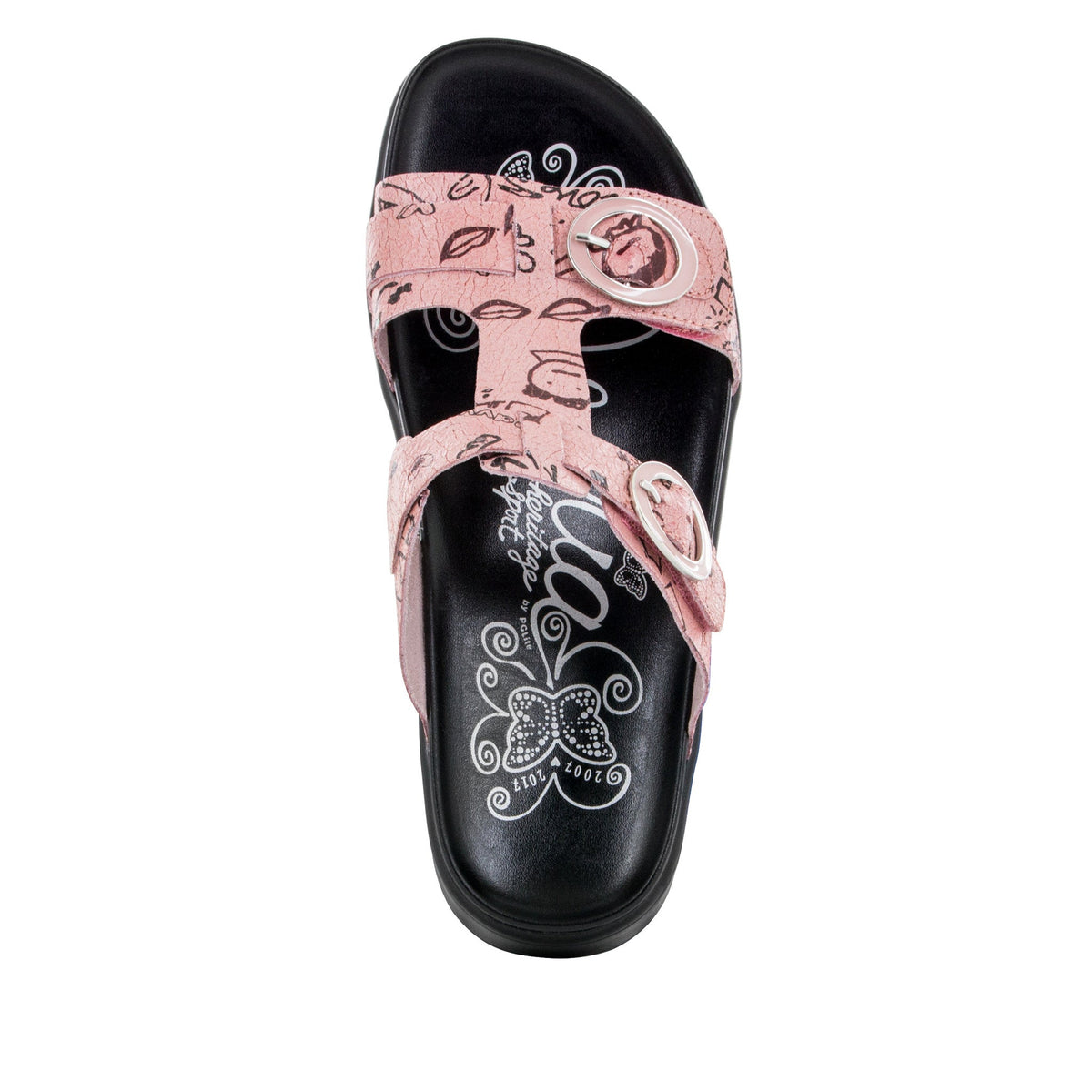 Vita Red Scribble Sandal | Alegria Shoes