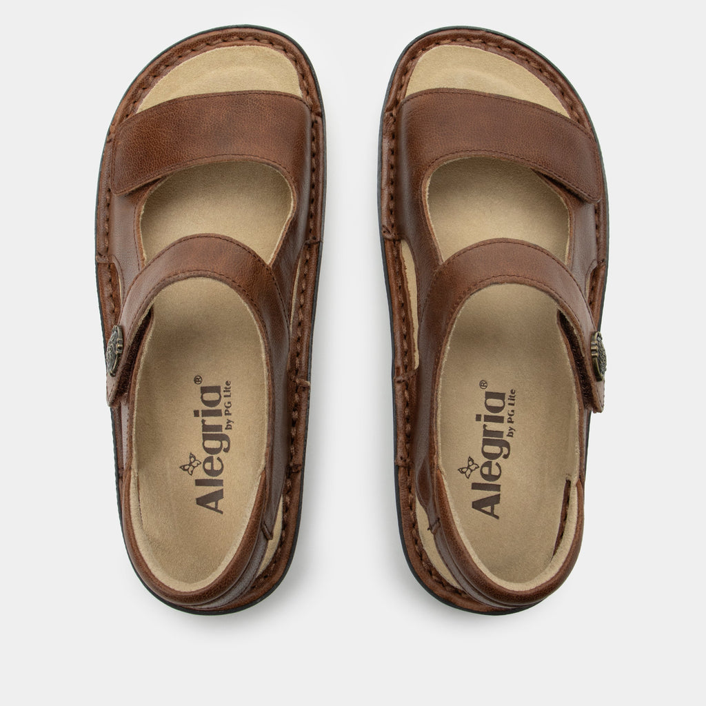 Vallie Walnut Sandal | Alegria Shoes