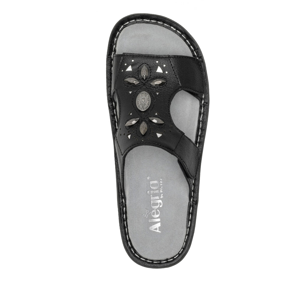 Vanna Black Sandal | Alegria Shoes